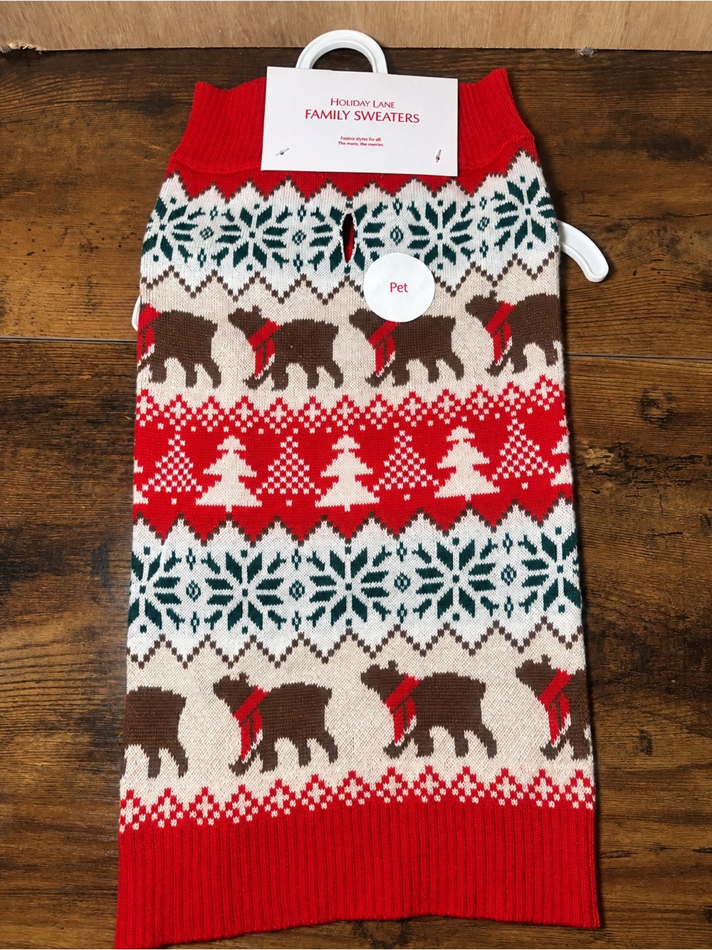 Holiday Lane Dod Sweater Red Fair Isle Reindeer